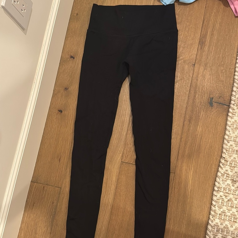 Black Ribbed Leggings